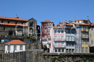 old houses of the city of Porto in Portugal