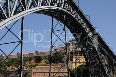 historical bridge of the city of Porto in Portugal