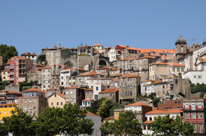 old houses of the city of Porto in Portugal