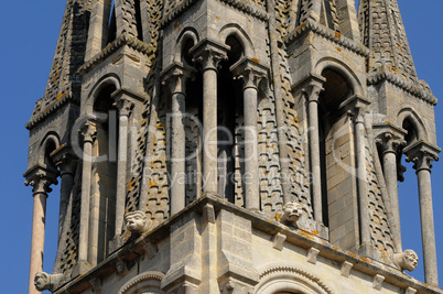 Yvelines, bell tower of Vernouillet church