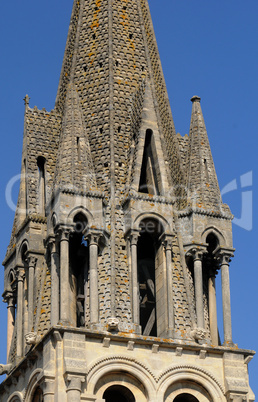 Yvelines, bell tower of Vernouillet church