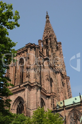 France, cathedral of Strasbourg in Alsace