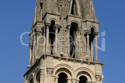 Yvelines, bell tower of Vernouillet church