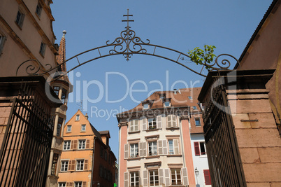 France, Alsace, renaissance house in Colmar