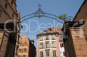 France, Alsace, renaissance house in Colmar