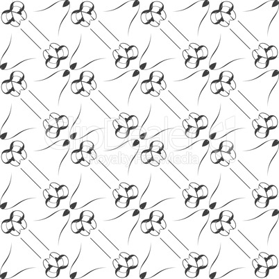 Pattern in zigzag with line black and white