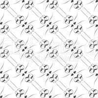 Pattern in zigzag with line black and white