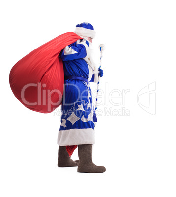 Father Christmas with red big bag