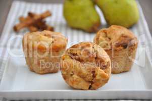 Birnen Lebkuchen Muffins