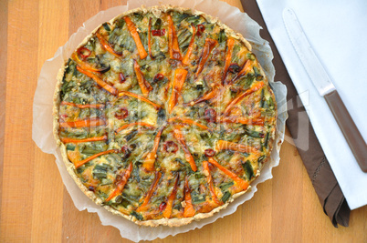 Lauch Quiche mit Paprika