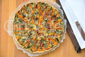 Lauch Quiche mit Paprika