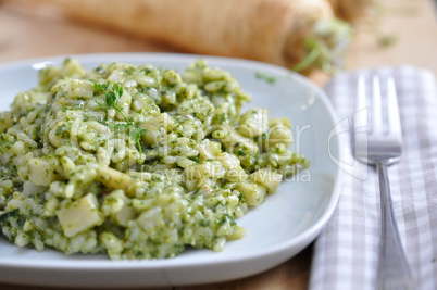 Petersilienwurzel Risotto
