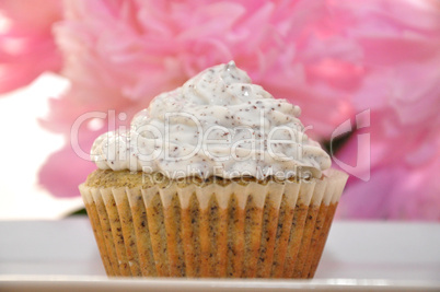 Zitronen Mohn Cupcake