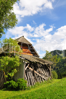 Hütte in den Bergen