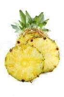 ripe pineapple with slices