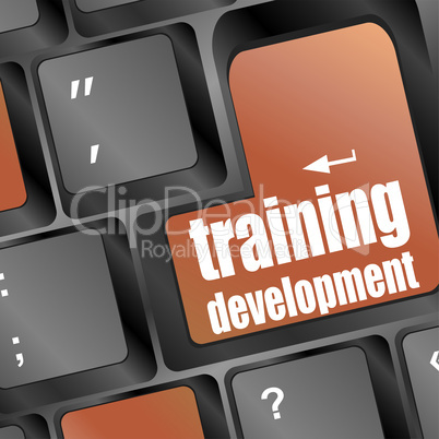 Wording training development on computer keyboard