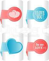 labels and stickers, heart shape
