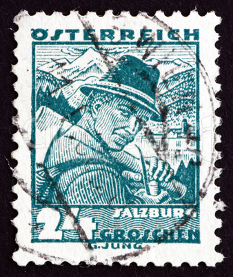 Postage stamp Austria 1934 Man from Salzburg