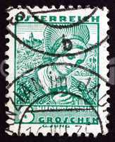 Postage stamp Austria 1934 Woman from Lower Austria