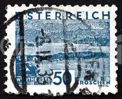 Postage stamp Austria 1930 View of Worthersee
