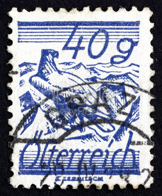 Postage stamp Austria 1925 White-Shouldered Eagle
