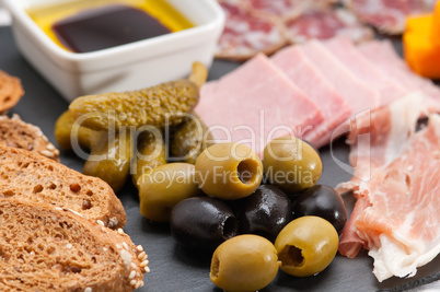 assorted cold cut platter