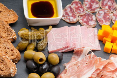 assorted cold cut platter