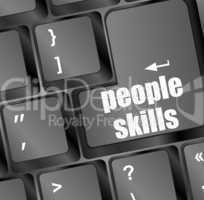 people skills words, message on enter key of keyboard