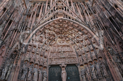 France, cathedral of Strasbourg in Alsace