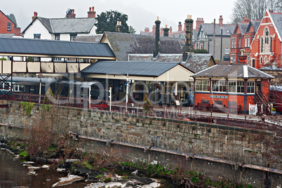 Llangollen railway station, Denbighshire, Wales, UK.
