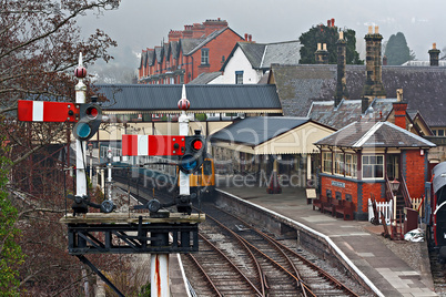 Llangollen railway station, Denbighshire, Wales, UK.