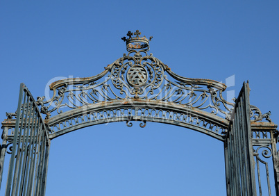 France, gate lock of La Roche Guyon castle