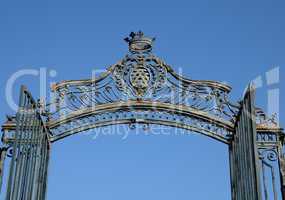 France, gate lock of La Roche Guyon castle