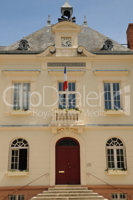 France, the city hall the small village of Mereville
