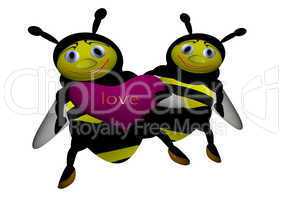 two bees