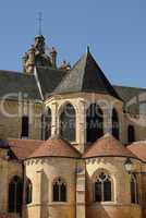 France, the exterior of the Pontoise cathedral