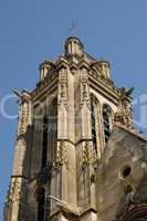 France, the exterior of the Pontoise cathedral