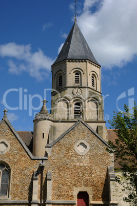 France, church of Saint Martin la Garenne in Yvelines