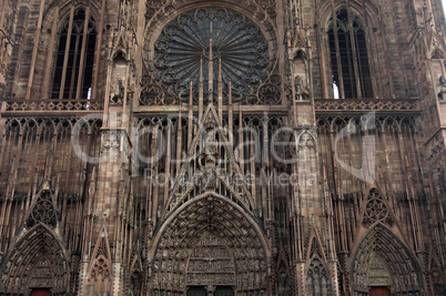 France, cathedral of Strasbourg in Alsace