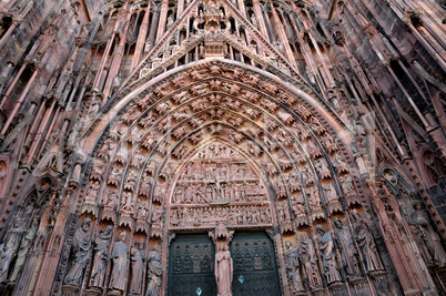 France, cathedral of Strasbourg in Alsace
