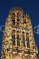 France, cathedral tower bell of Rouen in Normandy