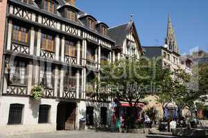 France, Place du Lieutenant Aubert in Rouen