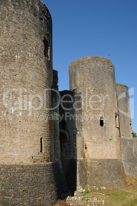 castle of Villandraut in Gironde