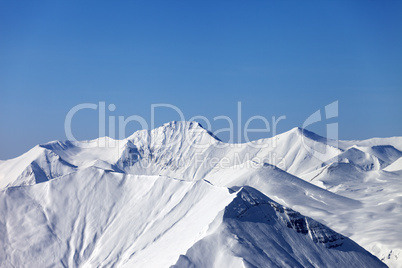 Mountains in winter