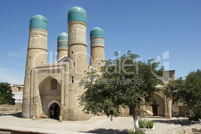 Madrassa Chor Minor, Bukhara, silk road, Uzbekistan, Asia