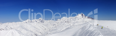 Panoramic views of Mount Kazbek