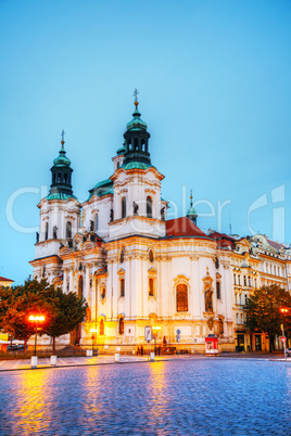 St. Nicolas church at Old Town square in Prague