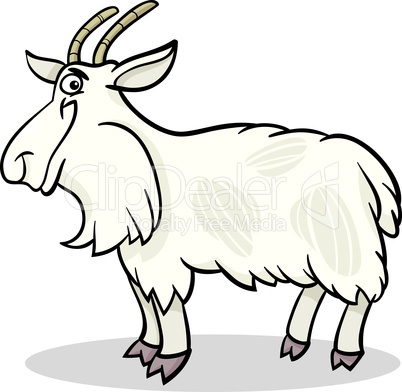 goat farm animal cartoon illustration