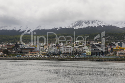 Cityscape of Ushuaia in Tierra del Fuego