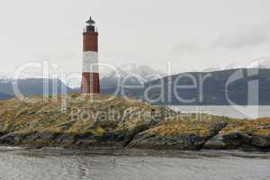 Lighthouse Les Eclaireurs on the Beagle Channel